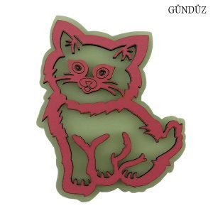Fosforlu Pembe Kedi