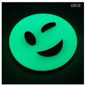 Fosforlu Emoji Göz Kırpan ( 6,5 cm )