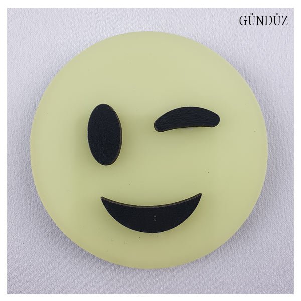 Fosforlu Emoji Göz Kırpan ( 6,5 cm ) - Görsel 4