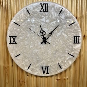 Fildişi epoksi saat, 45 cm
